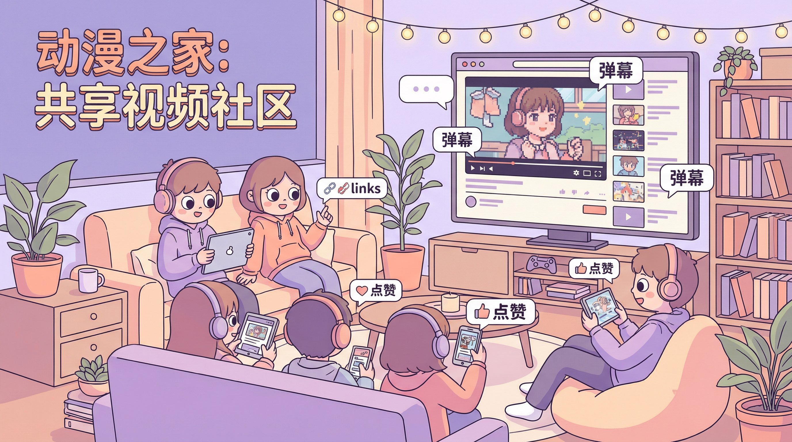 麻豆动漫社区弹幕互动Banner